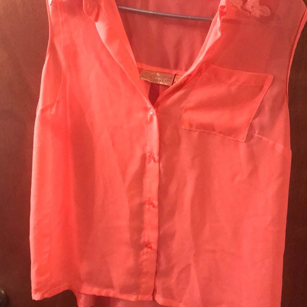 Vera Wang Peach Tank